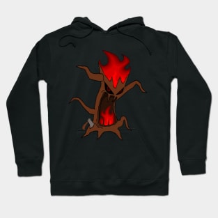 TwiggyTheTree Burning Tree Logo Hoodie